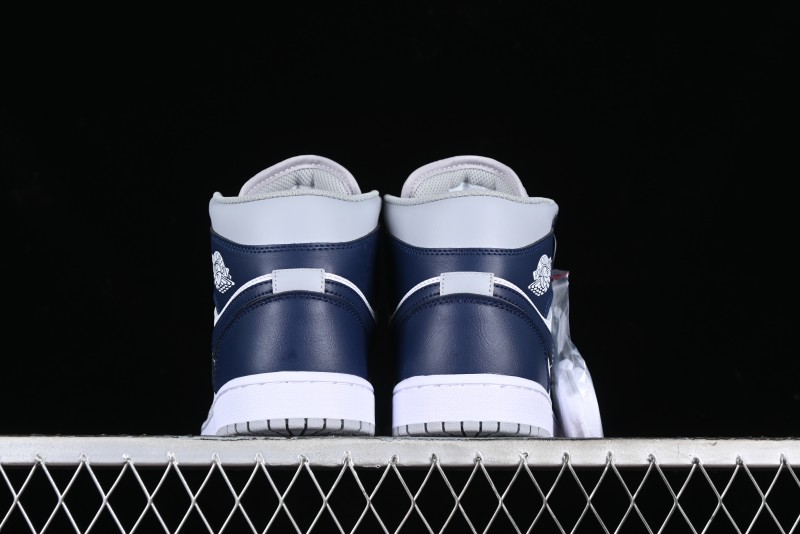 Nike Air Jordan 1 Mid AJ1 Basketball Shoes in Grey Blue - DQ8426-104
