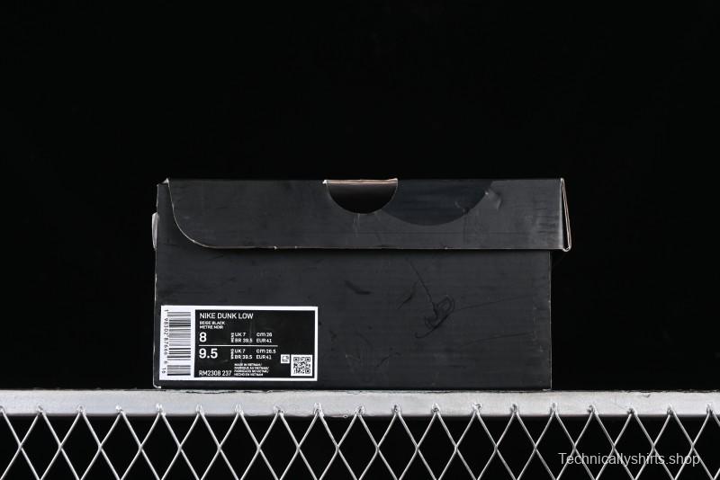 Nike Supreme x SB Dunk Low Casual Skate Shoes in Black and Beige - RM2308-237