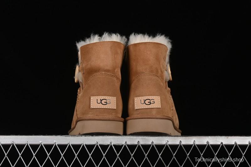 UGG Mini Bailey Button II Classic Short Boots with Wooden Button - 1016422
