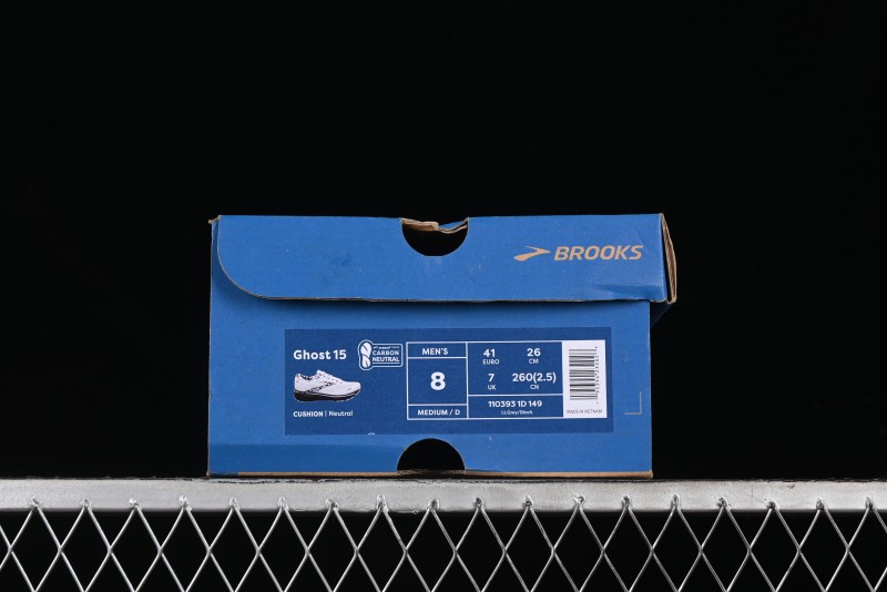 Brooks Ghost 15 Running Shoes with DNA LOFT V2 Cushioning and Breathable Air Mesh - 1103931D149