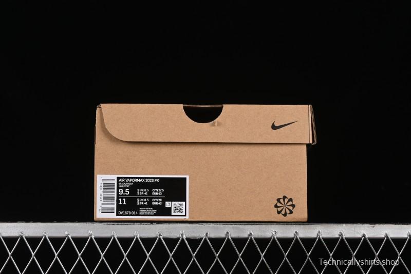 Nike Vapormax 2023 Flyknit Breathable Casual Running Shoes with Full-Length Air Cushion - DV1678-014