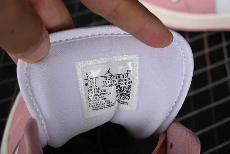 Nike Air Jordan 1 Low AJ1 Pink White Low-Top Casual Sneakers - DC0774-162