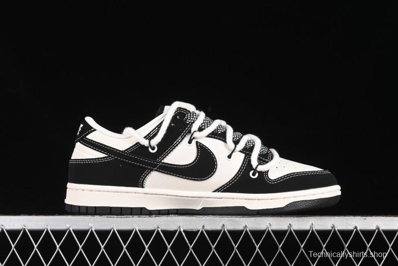 Nike SB Dunk Low SUP Collaboration - Strap Black Hook Anniversary High-End Custom Low-Top Casual Skate Shoes - SJ2068-288