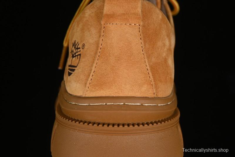Timberland Low-Top Casual Shoes for Men - 24SS Autumn Collection with Oil-Resistant Italian Leather & Anti-Slip Rubber Outsole - TB73535YELLOW