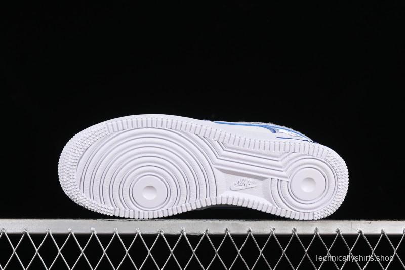 Nike Air Force 1 '07 Low DIY Blue and White Porcelain Dragon Embroidery Casual Sneakers - CW2288-201