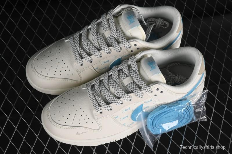 Nike SB Dunk Low Stussy Anniversary Custom Low-Top Casual Skate Shoes - SJ2068-281