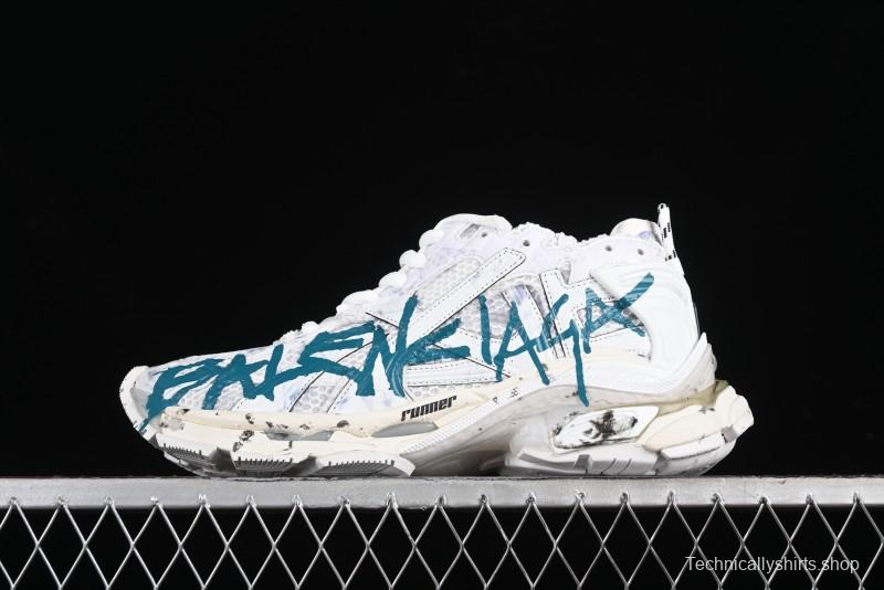 Balenciaga Runner Kith Four Color Retro Casual Shoes - W3RNY0133