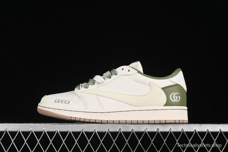 Nike Travis Scott x Fragment Design x Air Jordan 1 Low OG SP AJ1 Low-Top Casual Sneakers - XY2688-105