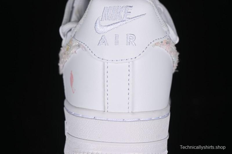 Nike Air Force 1 '07 Low Pink Chanel-Inspired Casual Sneakers - DH9999-334