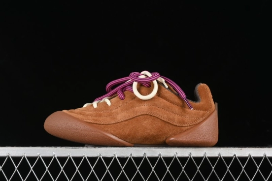 Alexander McQueen Flexion Retro Sneakers in Brown/Suede with Anatomical Design - 2024s