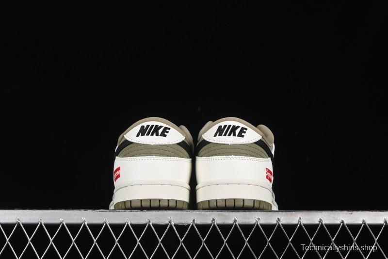Nike SB Dunk Low Supreme Collaboration - Liberation Green Anniversary High-End Custom Low-Top Casual Sneakers - CH8311-231