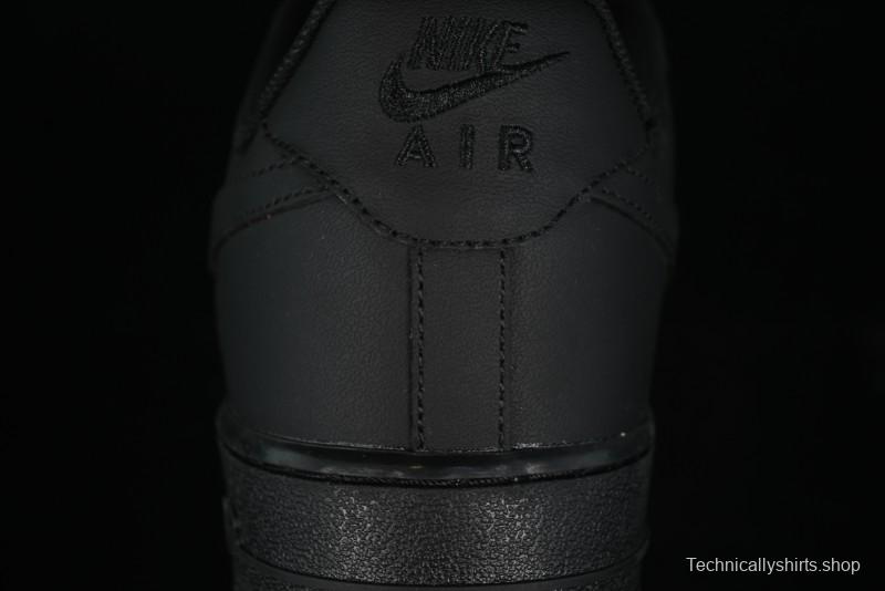 Nike Air Force 1 '07 Low LV Custom All Black Casual Sneakers - 315122-101
