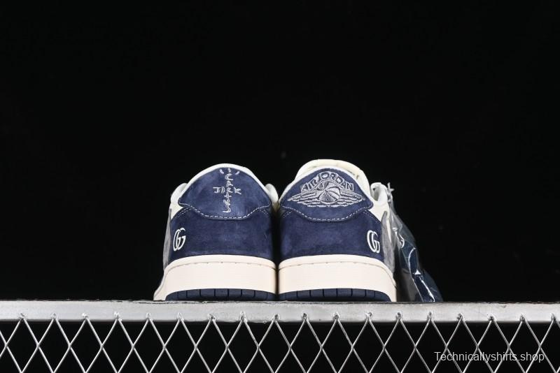 Nike Travis Scott x Fragment Design x Air Jordan 1 Low OG SP AJ1 Gucci Collaboration - XY2688-109