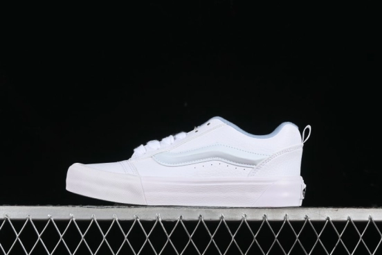 Vans Classics Knu Skool Full Grain Leather White Bread Sneakers - VN0009QCDSB
