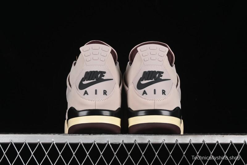Nike A Ma Maniere x Air Jordan 4 Retro "Fossil Stone" Sneakers - FZ4810-200