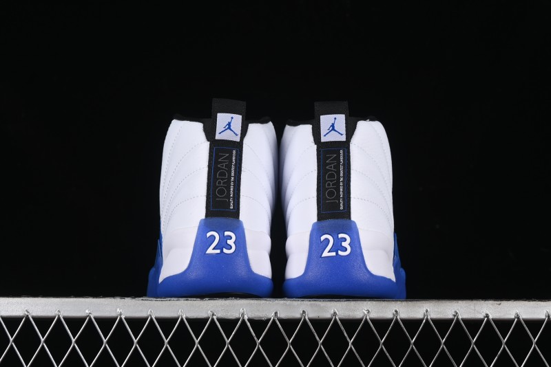 Nike Air Jordan 12 Retro Basketball Shoes in White and Blue - CT8013-140