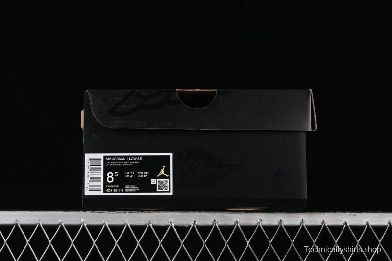 Nike Air Jordan 1 Low OG AJ1 White Brown Low Top Casual Basketball Shoes - HQ4186-111