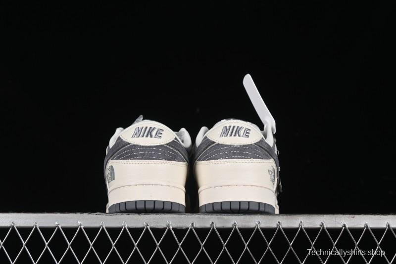 Nike SB Dunk Low The North Face Collaboration - Anniversary High-End Customized Low-Top Casual Skate Shoes - DQ1098-513