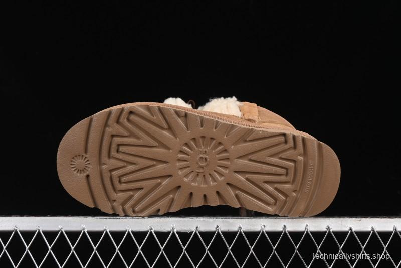 UGG Classic Mini II Shearling Lined Mini Boots with Pom Pom Detail - 1116109