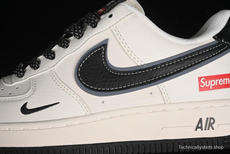 Nike Air Force 1 '07 Low Supreme Collaboration - White Black - XZ3368-001