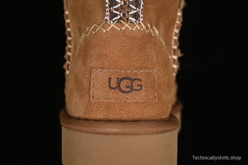 UGG Classic Mini Alpine Genuine Leather Warm and Versatile Snow Boots - 1158251