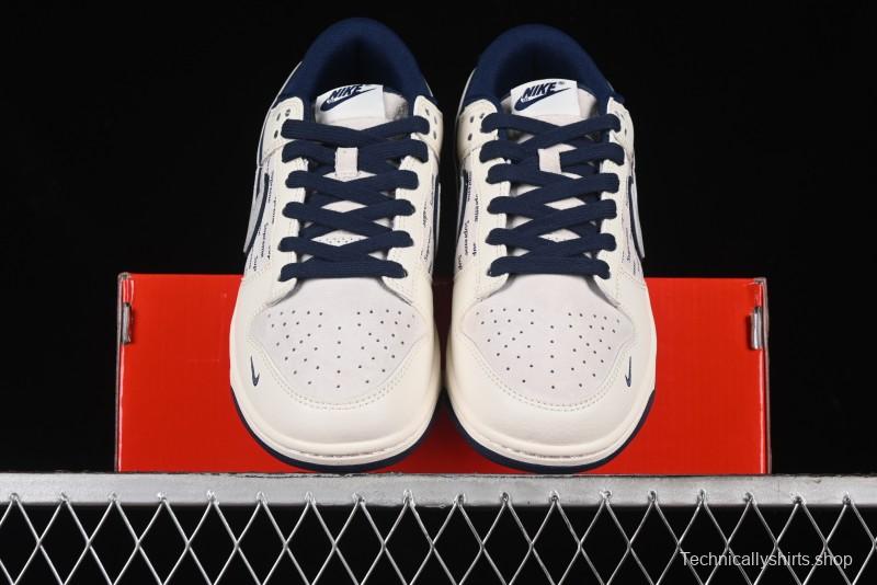 Nike SB Dunk Low Supreme Collaboration - Off-White Double Swoosh Anniversary Custom Low-Top Casual Sneakers - XX2025-288