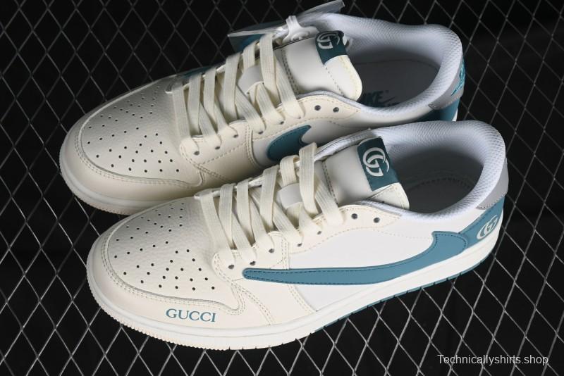 Nike Travis Scott x Fragment Design x Air Jordan 1 Low OG SP AJ1 Retro Sneakers - LJ5188-022