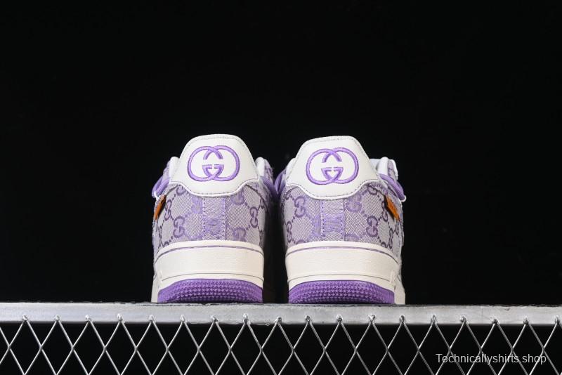 Nike Air Force 1 '07 Low x Gucci Pink Lace-Up Casual Sneakers - BD7700-022