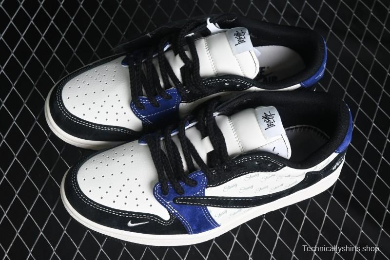 Nike Travis Scott x Fragment Design x Air Jordan 1 Low OG SP AJ1 Low Top Casual Sneakers - SJ2068-126
