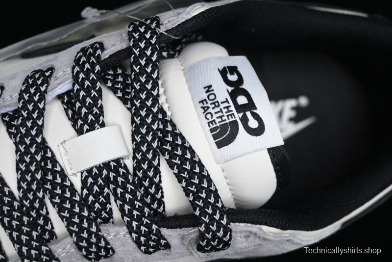 Nike SB Dunk Low The North Face Collaboration - Grey Black Double Swoosh Anniversary Custom Low-Top Casual Skate Shoes - XX3168-108