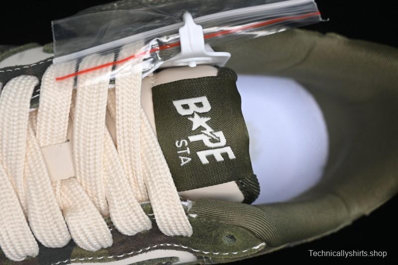 Nike Air Force 1 '07 Low Bape Collaboration - Jungle Camouflage Low-Top Casual Sneakers - CH6336-509