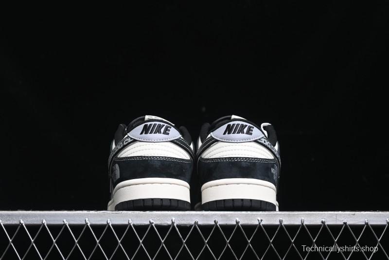 Nike SB Dunk Low The North Face Collaboration - EDG Print Anniversary Customized Low-Top Casual Sneakers - XS1086-005