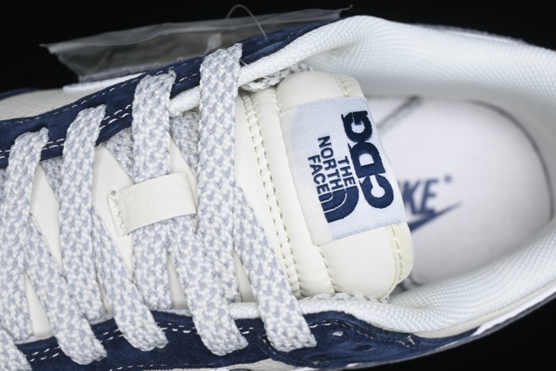 Nike SB Dunk Low The North Face Collaboration - Light Blue Grey Check Anniversary High-End Custom Low-Top Casual Skate Shoes - YX5066-251