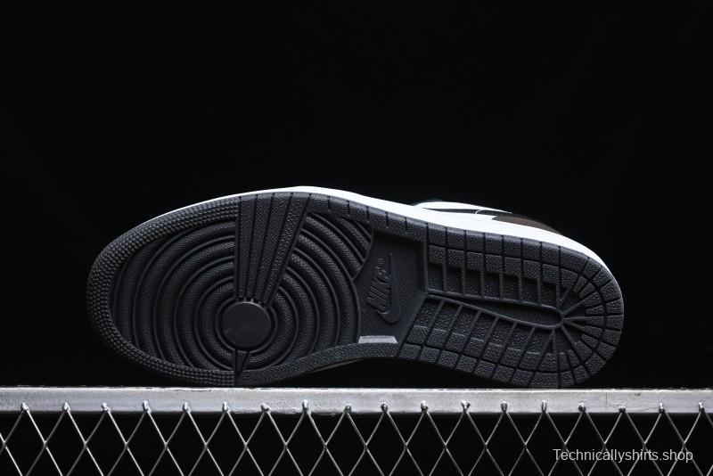 Nike Air Jordan 1 Low AJ1 Retro Casual Sneakers in Black/Brown - 553558-152