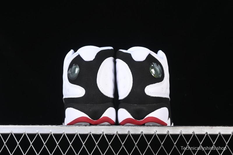 Nike Air Jordan 13 Retro Basketball Shoes in Black/White - 414571-104