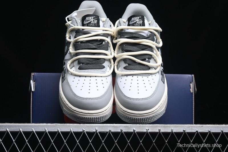 Nike Air Force 1 Low "Vinyl" Casual Sneakers with Lace-Up Design - KS6896-666