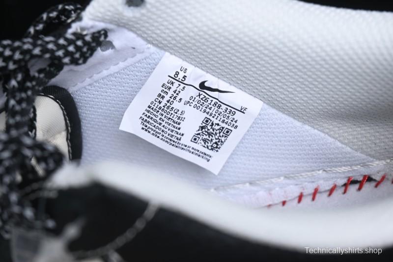 Nike Air Force 1 '07 Low Stussy Collaboration - Beige Black Pattern Red Outsole Low Top Casual Sneakers - XZ6188-339