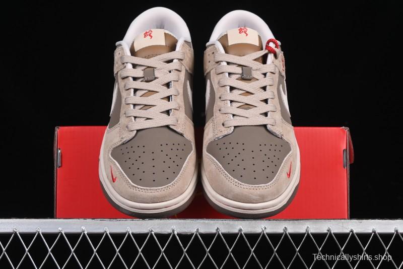 Nike SB Dunk Low Supreme Year of the Snake Limited Edition Anniversary Custom Casual Skate Shoes - AG3702-851