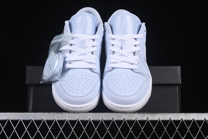 Nike Air Jordan 1 Low Casual Sneakers in Light Blue - FV8486-400