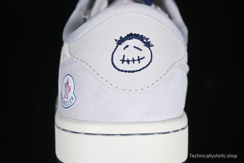 Nike Travis Scott x Fragment Design x Air Jordan 1 Low OG SP AJ1 Moncler Collaboration White Grey Low Top Casual Sneakers - AG3702-806