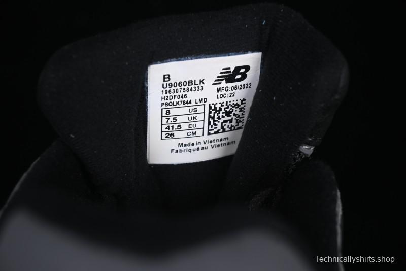 New Balance 9060 Retro Casual Running Shoes with ABZORB Cushioning Technology - U9060BLK