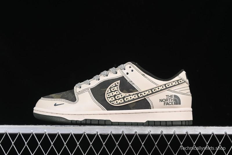 Nike SB Dunk Low The North Face x CDG Anniversary High-End Custom Low-Top Casual Sneakers - DM6868-015