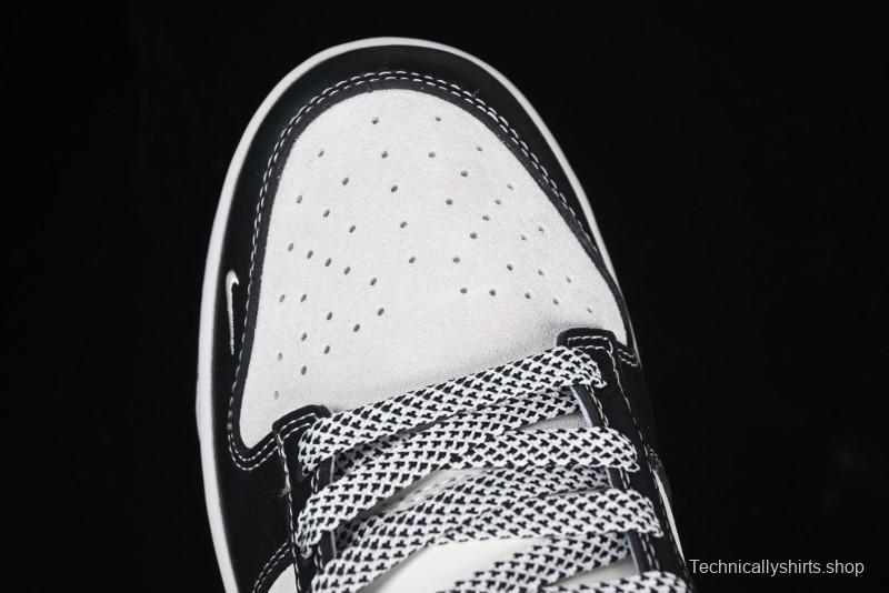 Nike SB Dunk Low The North Face Graffiti Black Swoosh Anniversary Custom Low-Top Casual Skate Shoes - DM6868-028