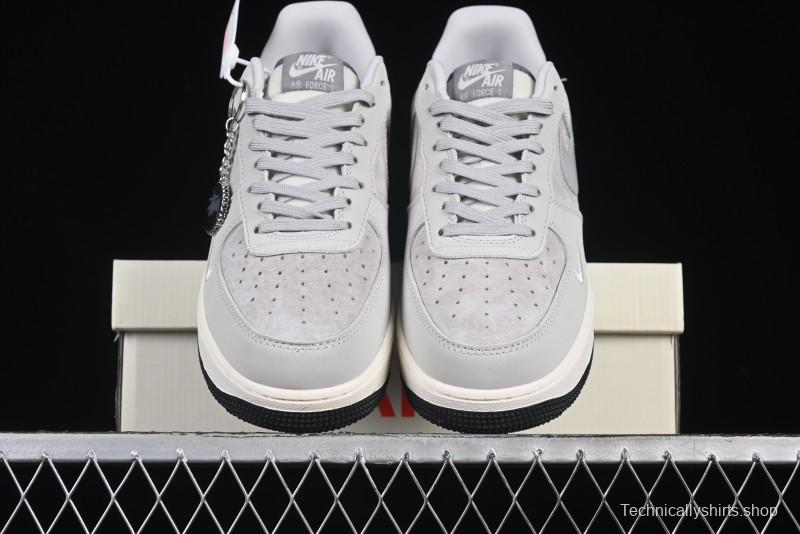 Nike Air Force 1 '07 Low Stussy Collaboration Galaxy Grey Low-Top Casual Sneakers - KK1988-055