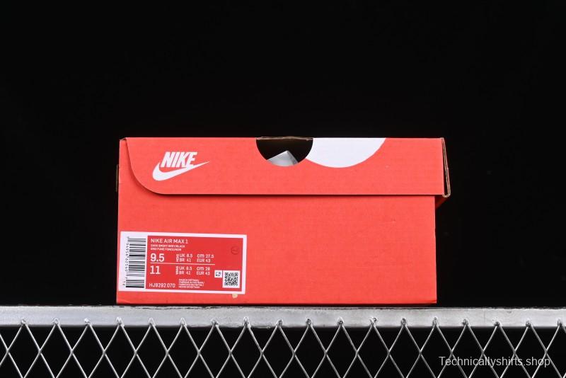 Nike Air Max 1 Retro Running Shoes with Half-Sole Air Cushion - HJ9292-070