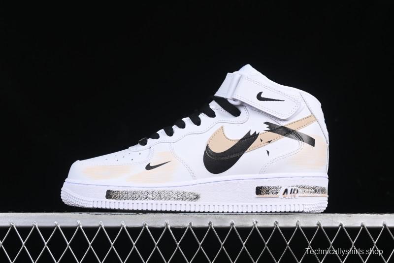 Nike Air Force 1 '07 Mid Broken Hook Spray Paint Anime Theme Casual Sneakers - ZH0316-058