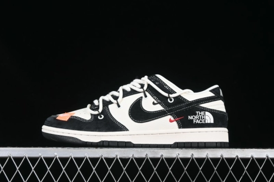 Nike SB Dunk Low The North Face Collaboration Strap Patch Black Swoosh Anniversary Custom Low-Top Casual Skate Shoes - YX5066-256