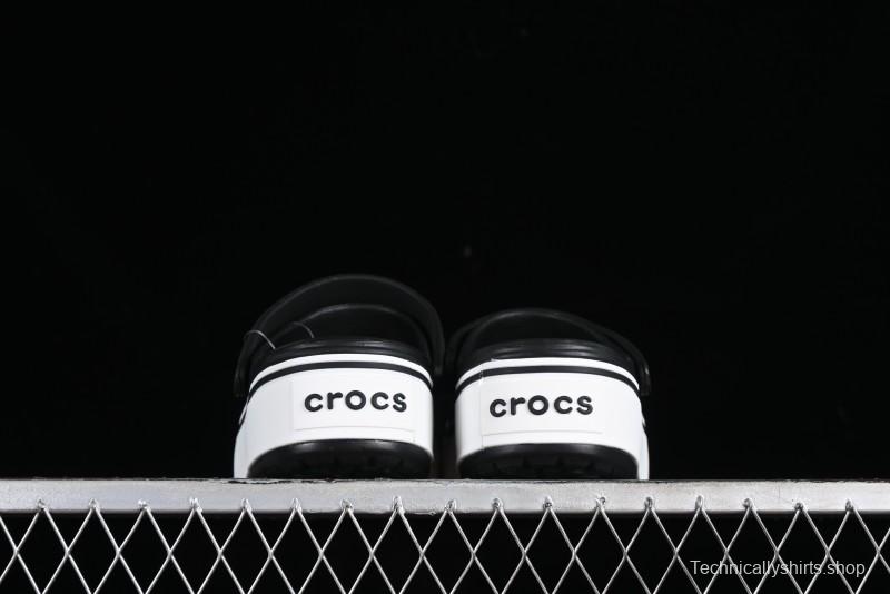 Crocs Crocband Platform Rainbow Comfortable Thick-Soled Clogs - B.D4