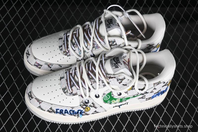 Nike Air Force 1'07 Low Hip Hop MLB Casual Lace-Up Sneakers - BD0077-333