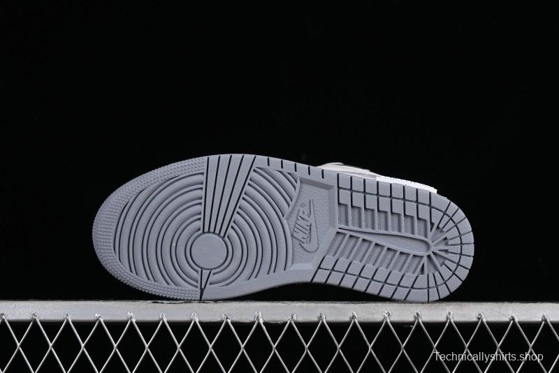 Nike Air Jordan 1 Low AJ1 Retro Basketball Shoes with Panda Mischief Modern Floral Design - 553560-053